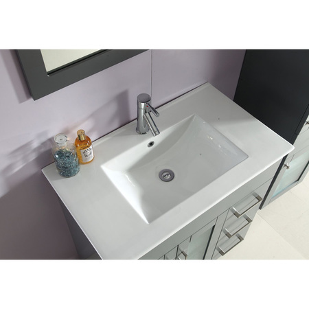 Laviva Nova 32, Grey Cabinet & Ceramic Basin Counter 31321529-32G-CB